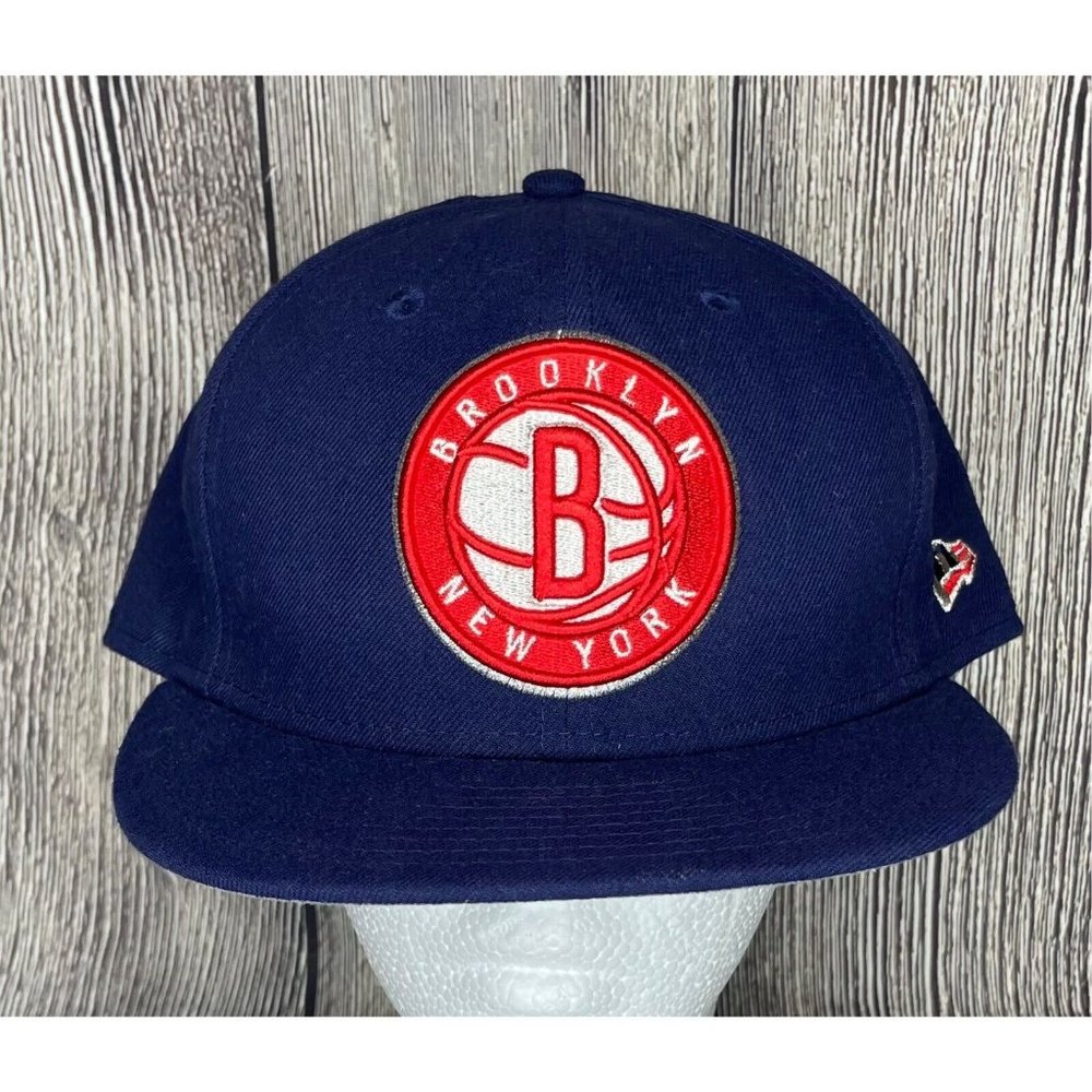 Brooklyn New York Nets New Era NBA 59Fifty Blue Basketball Fitted Hat Cap 8